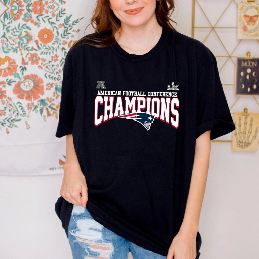 AFC Champions New England Patriots 2025 T Shirt 91
